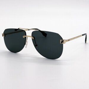 NEW FENDI SUNGLASSES FE40115U 32N GOLD/GREEN UNISEX EYEWEAR